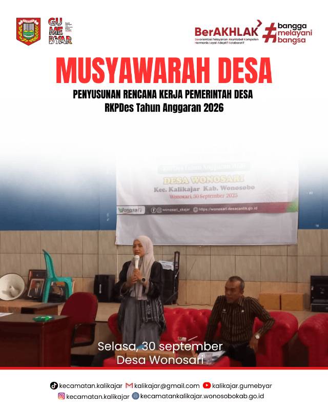 Musyawarah Desa Wonosari: Penyusunan RKPD Tahun Anggaran 2026